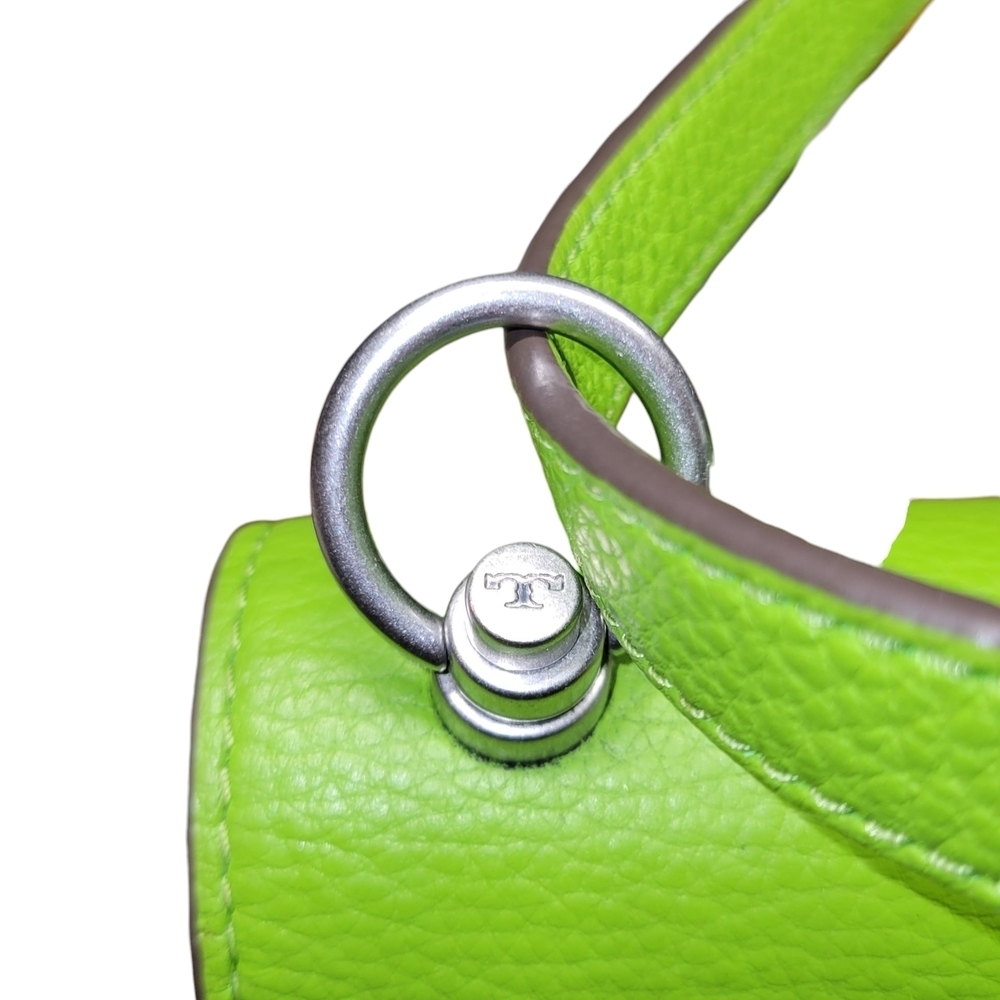 Tory Burch Small Miller Flap Shoulder Bag Wheat Grass Like New + NEW TB Dustbag - Picture 6 of 15